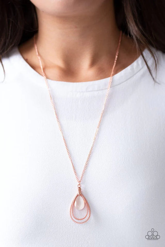 Teardrop Tranquility - Copper ♥ Necklace