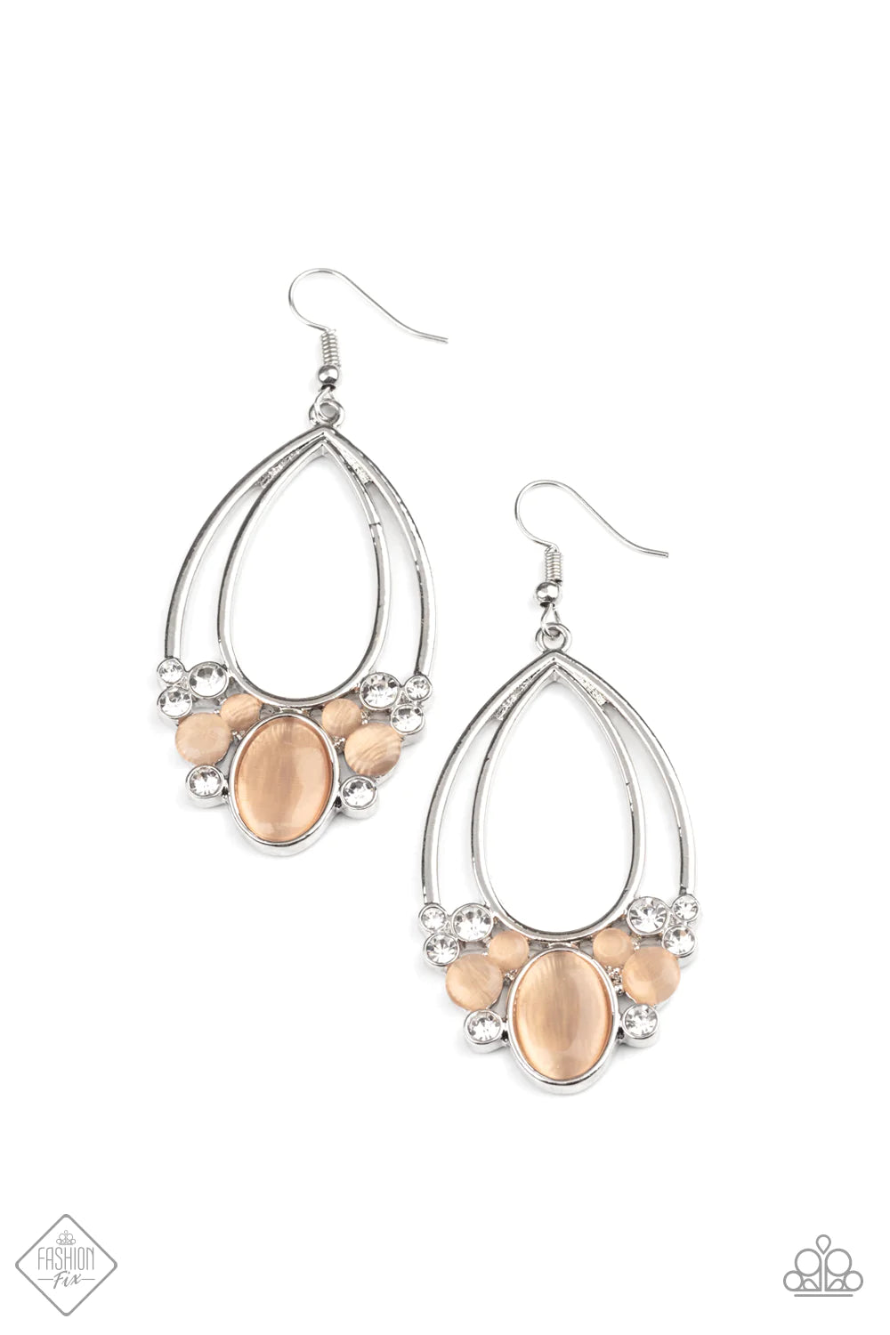 ♥ Look Into My Crystal Ball - Orange ♥ Earrings