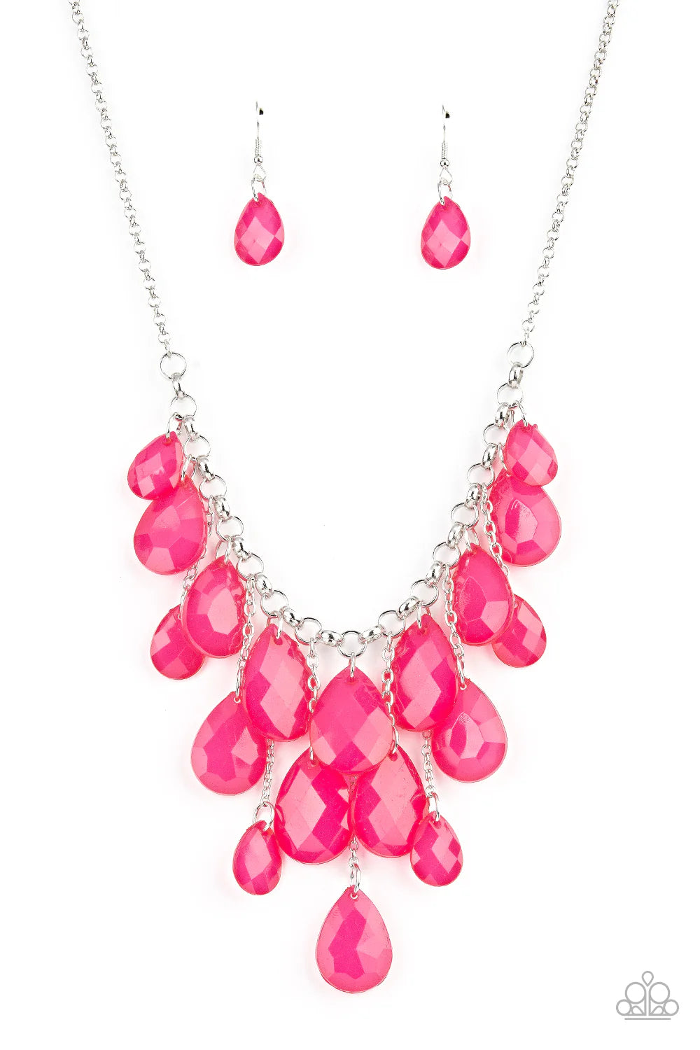 Front Row Flamboyance - Pink ♥ Necklace