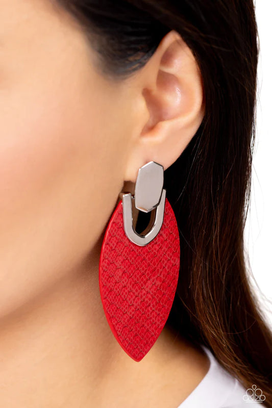 Wildly Workable - Red ♥ Post Earrings