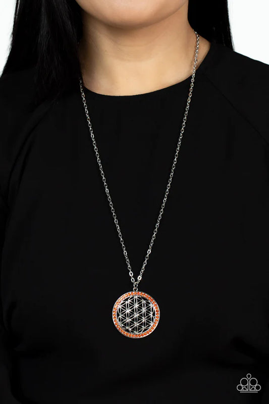 Tearoom Twinkle - Orange ♥ Necklace