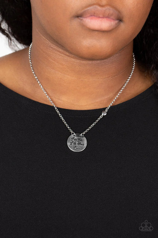 Live The Life You Love - Silver ♥ Necklace