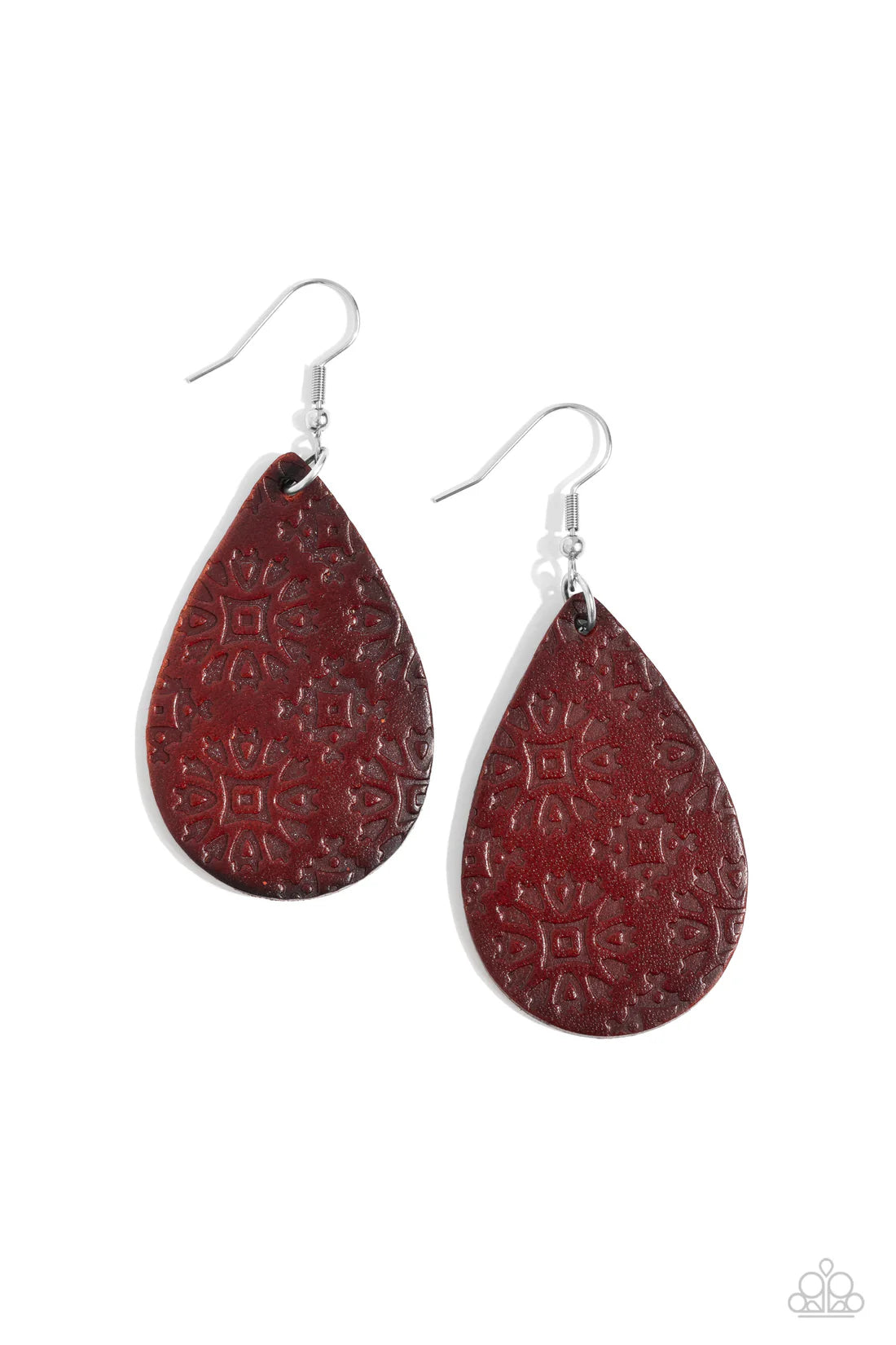 Stylishly Subtropical - Brown ♥ Earrings
