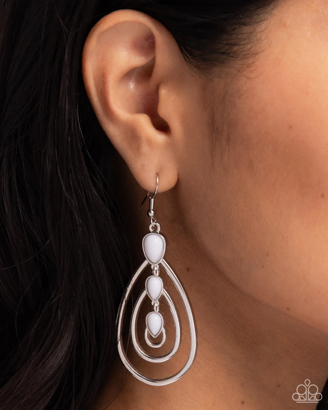 Sweat and TIERS - White ♥ Earrings