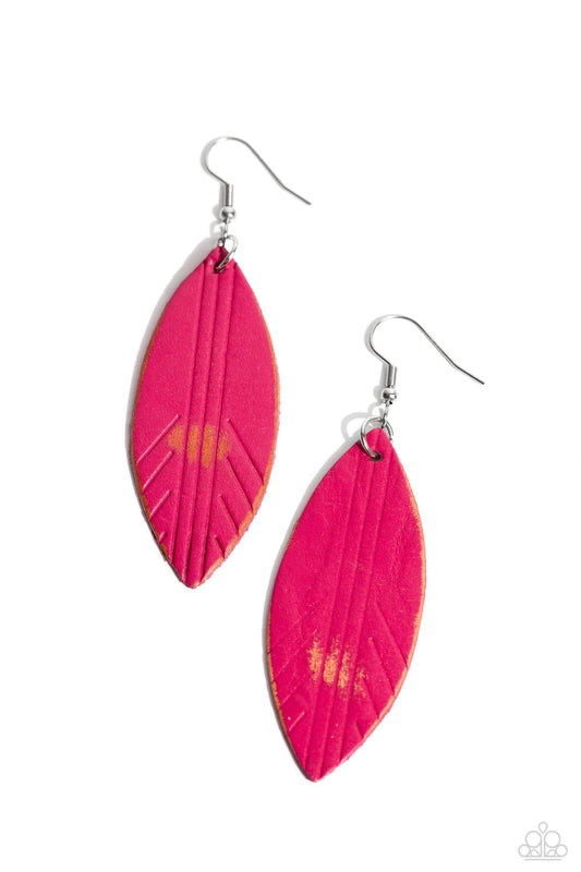 ♥ Leather Lounge - Pink ♥ Earrings