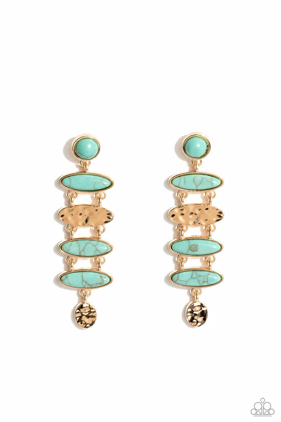 Rustic Reverie - Blue ♥ Post Earrings
