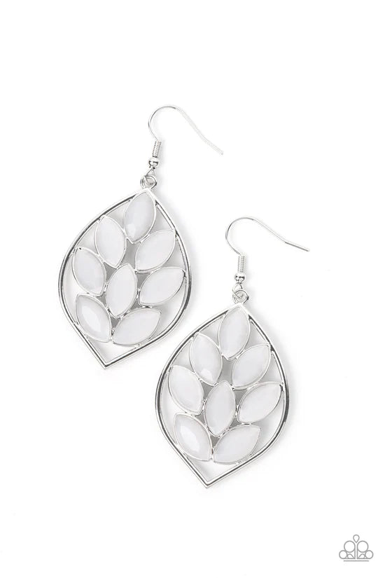Glacial Glades - White ♥ Earrings