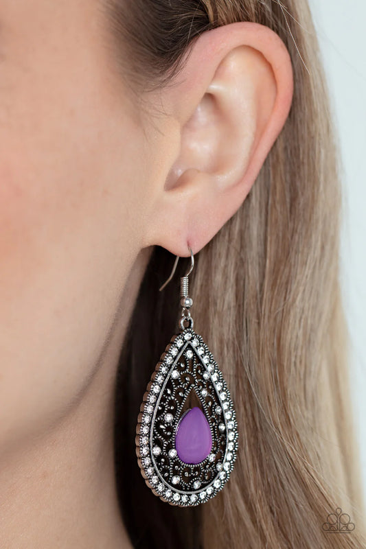 Cloud Nine Couture - Purple ♥ Earrings
