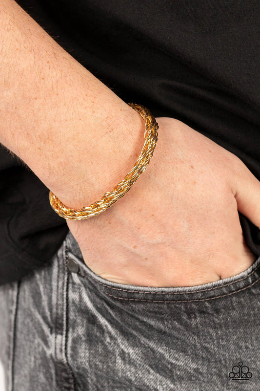 ♥ Rally Together - Gold ♥ Mens Bracelet