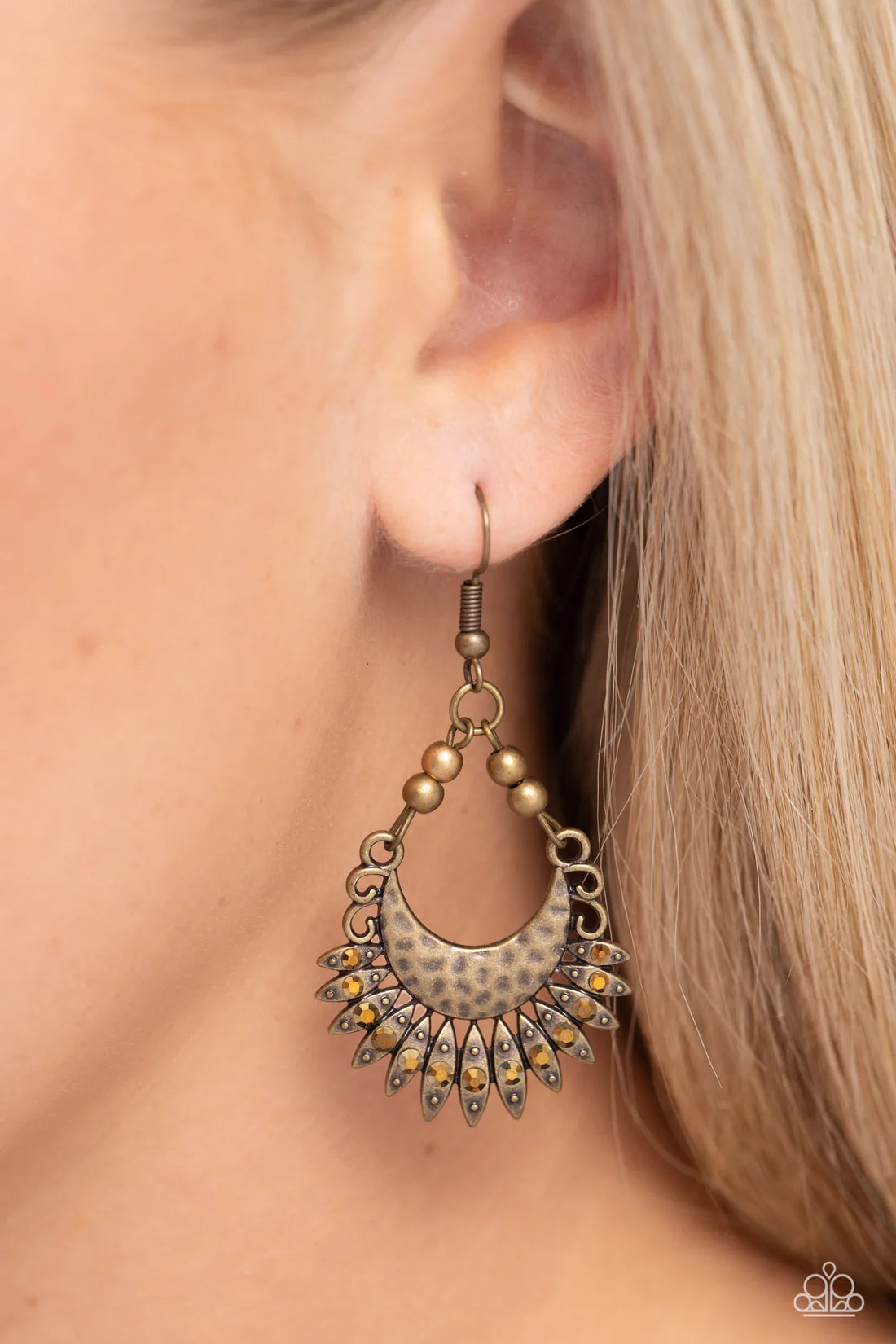 Lunar Luxury - Brass ♥ Earrings
