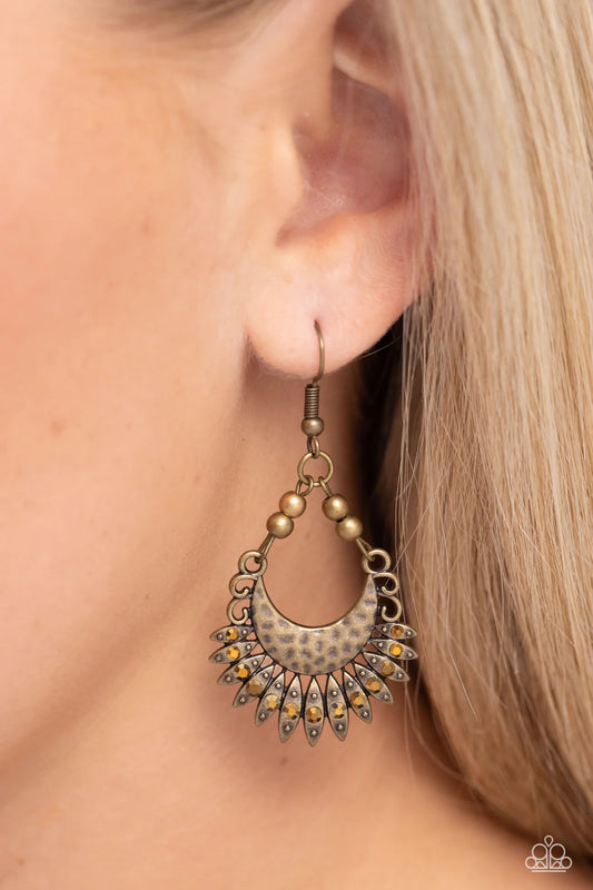 Lunar Luxury - Brass ♥ Earrings