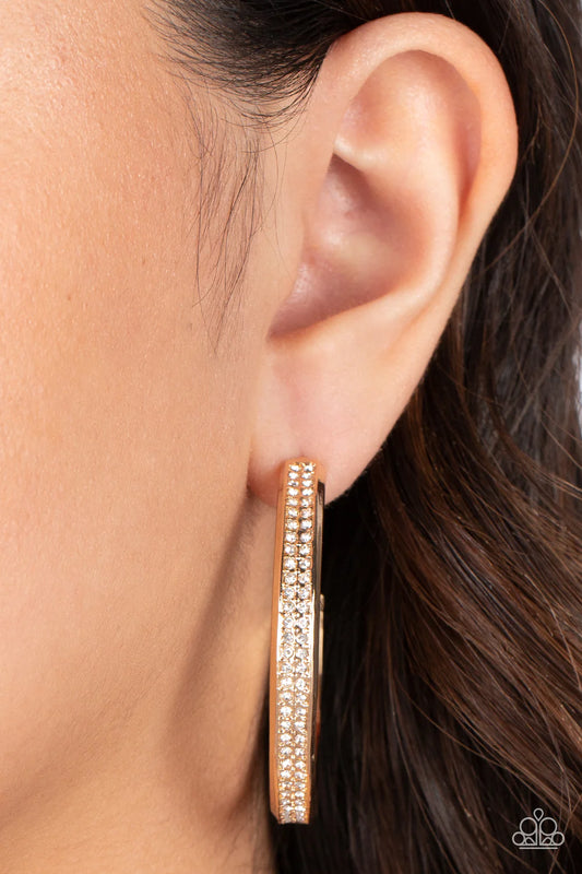 Flash Freeze - Gold ♥ Earrings