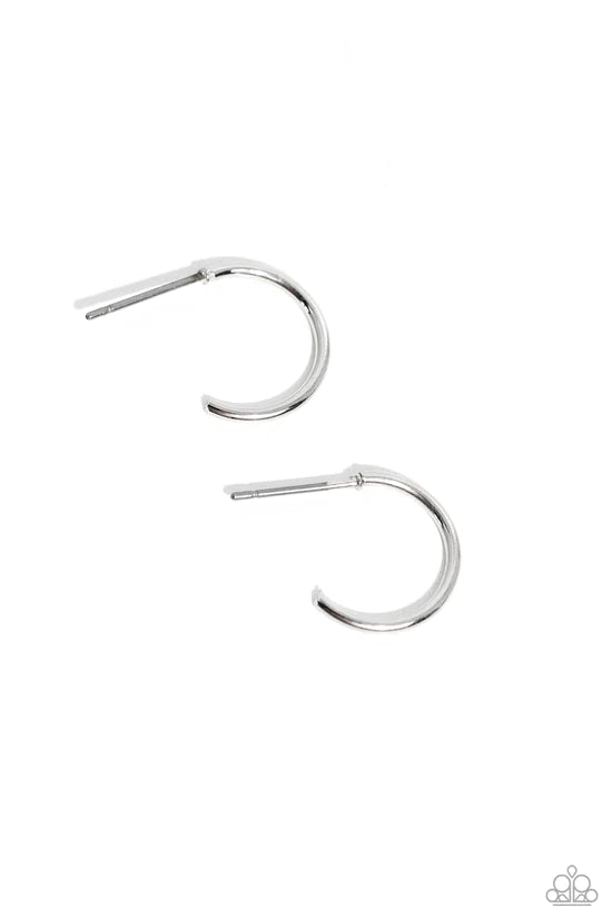 Ultra Upmarket - Silver ♥ Earrings