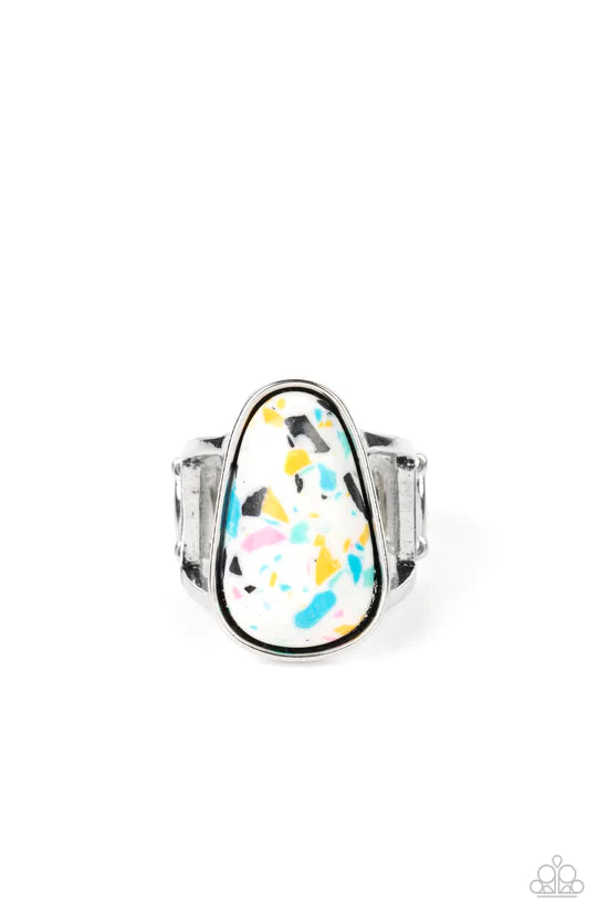 Bodacious Babe - White ♥ Ring