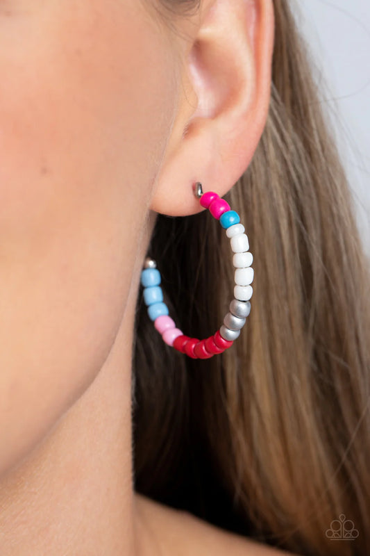 Multicolored Mambo - Pink Multi ♥ Earrings