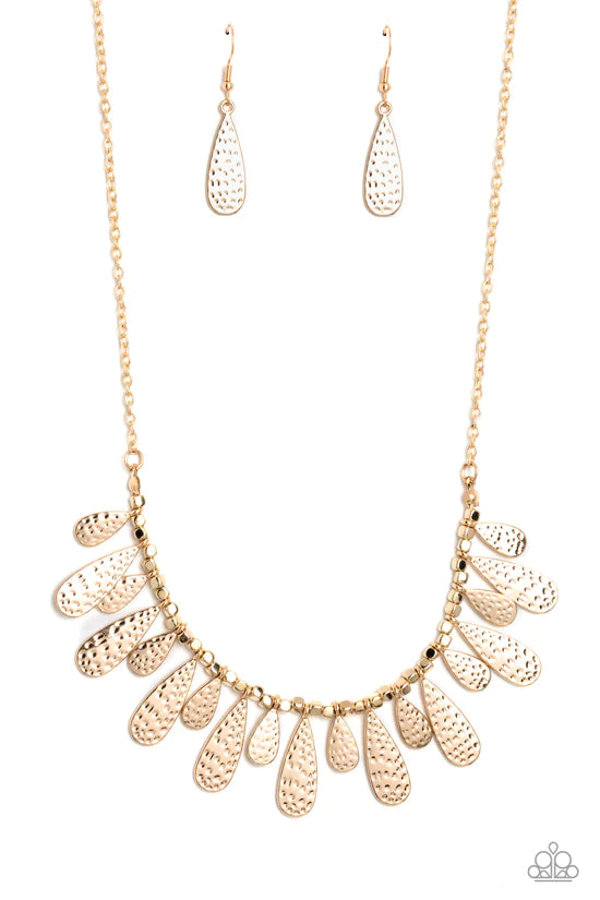 ♥ Compelling Confetti - Gold ♥ Necklace