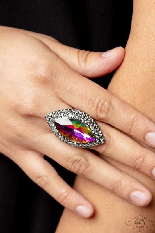 Jaw-Dropping Dazzle - Multi ♥ Ring