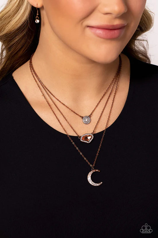 Lunar Lineup - Copper ♥ Necklace