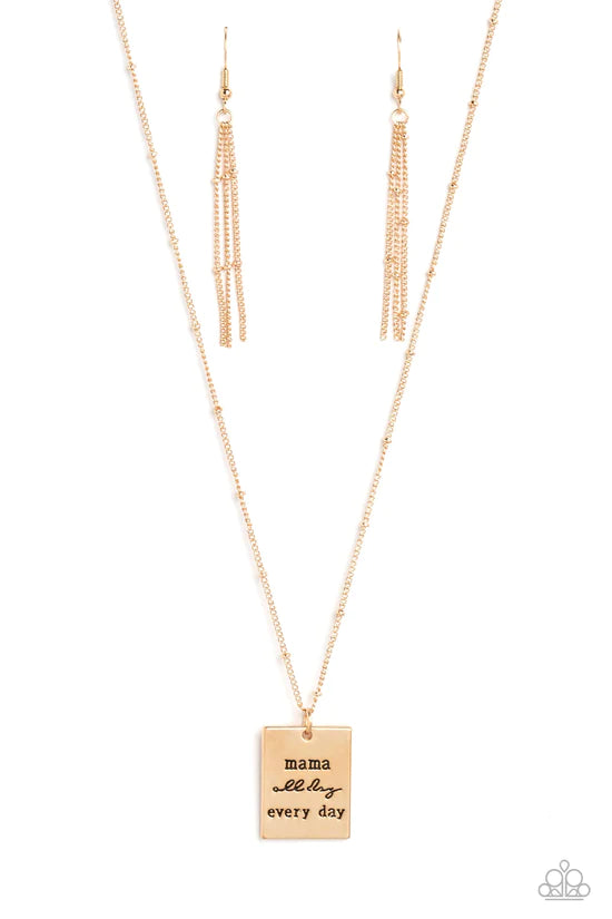 Mama MVP - Gold ♥ Necklace