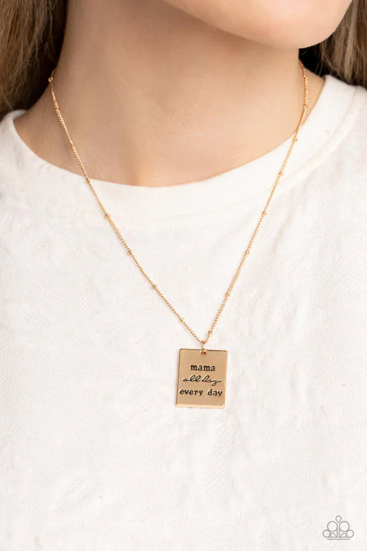 Mama MVP - Gold ♥ Necklace