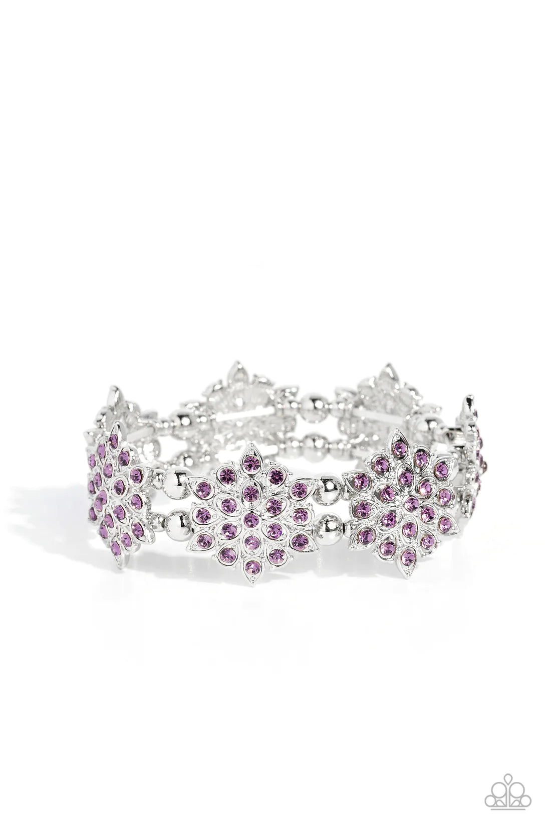 Scintillating Snowflakes - Purple ♥ Bracelet
