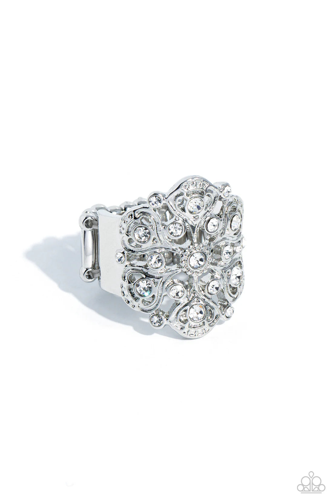 Intricate Influence - White ♥ Ring