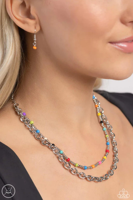 A Pop of Color - Multi ♥ Necklace