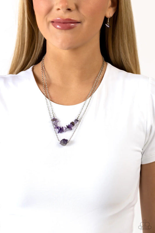 Chiseled Caliber - Purple ♥ Necklace