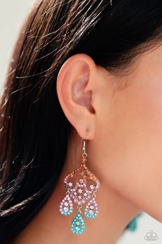 Chandelier Command - Multi ♥ Earrings