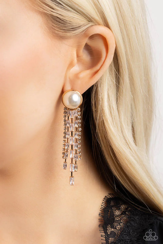 ♥ Genuinely Gatsby - Gold ♥ Post Earrings