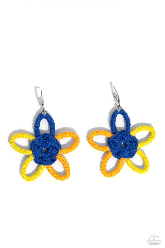Spin a Yarn - Orange ♥ Earrings