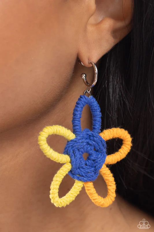 Spin a Yarn - Orange ♥ Earrings
