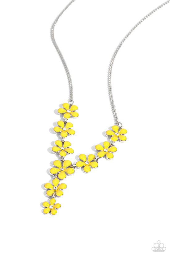 Flowering Feature - Yellow ♥ Necklace