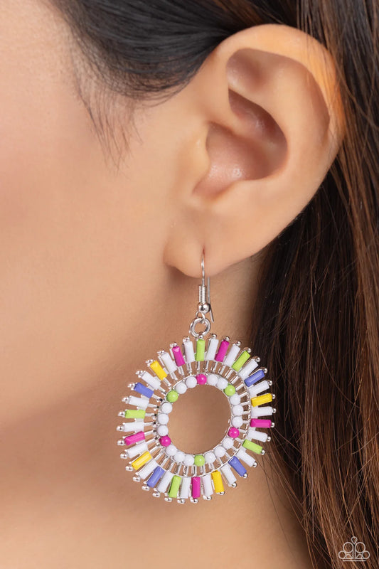 ♥ Ferris Wheel Finale - White ♥ Earrings