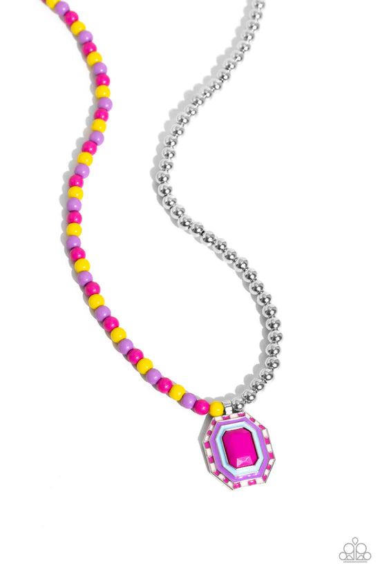 Contrasting Candy - Multi ♥ Necklace
