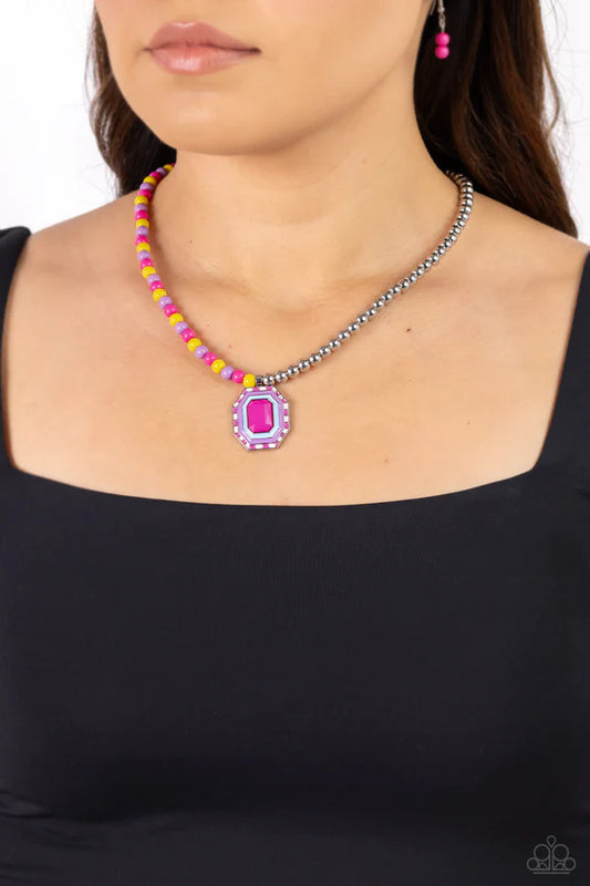 Contrasting Candy - Multi ♥ Necklace
