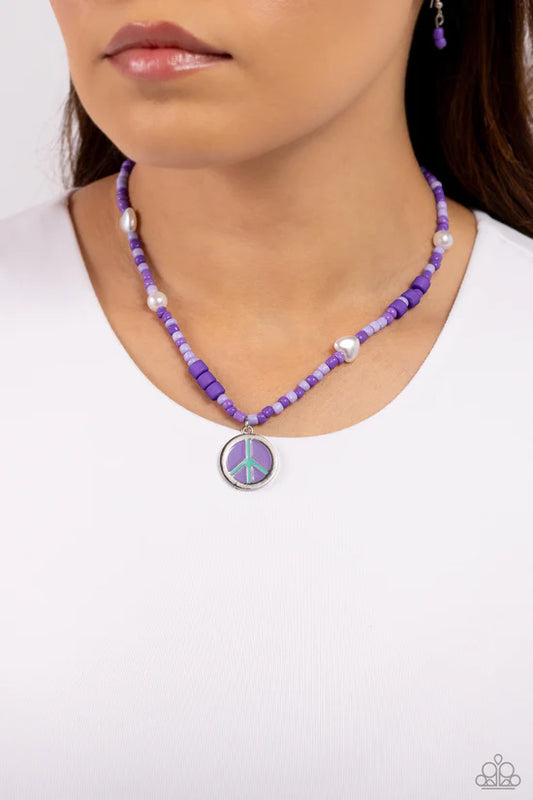 Pearly Possession - Purple ♥ Necklace