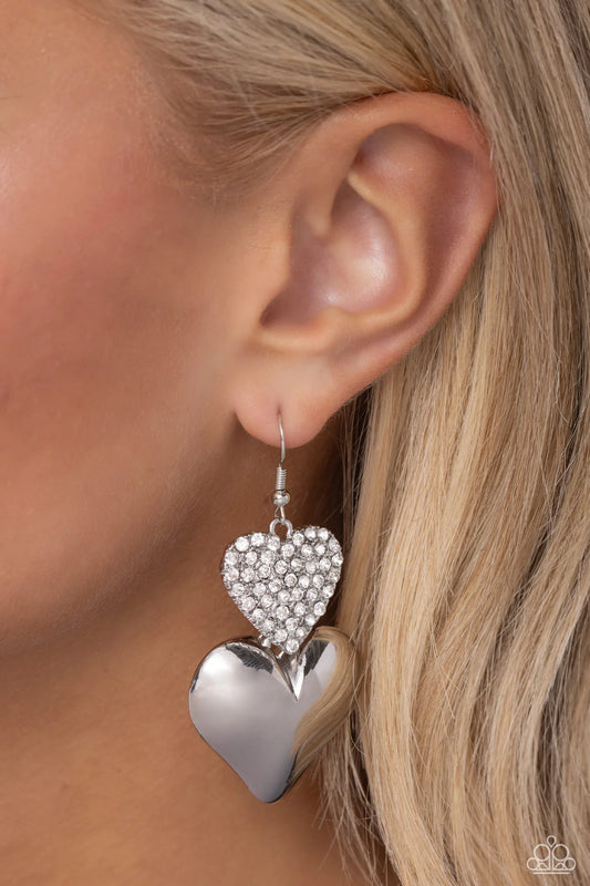 Charming Connection - White ♥ Earrings