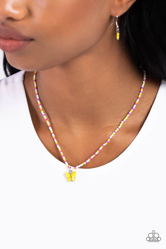 Soaring Shell - Yellow ♥ Necklace