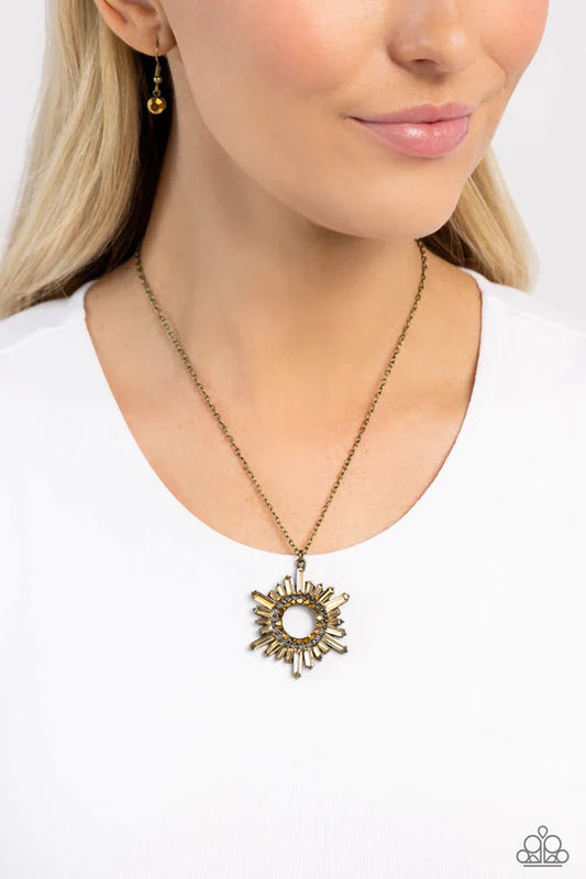 ♥ Enigmatic Edge - Brass ♥ Necklace