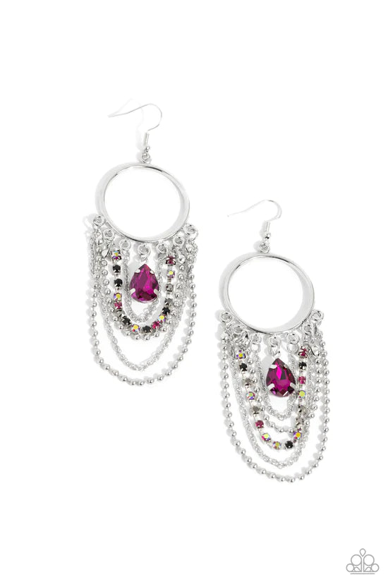 Cascading Clash - Multi ♥ Earrings