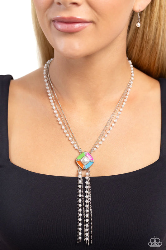 ♥ I Pinky SQUARE - Multi ♥ Necklace