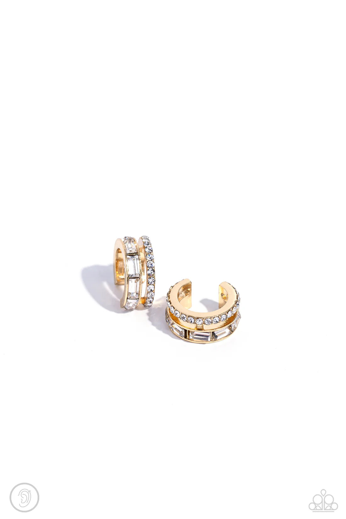 Dont Sweat The Small CUFF - Gold ♥ Post Earrings