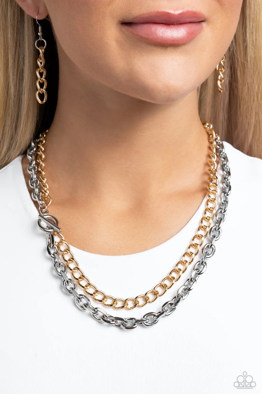 Industrial Improv - Silver ♥ Necklace