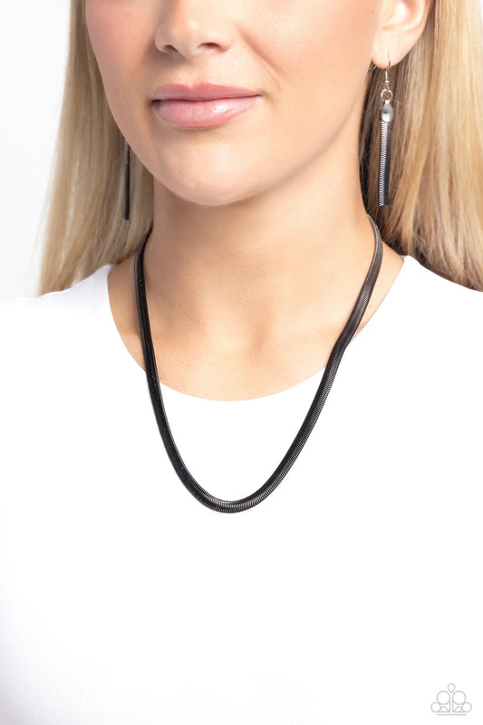 Spray Paint Sass - Black ♥ Necklace