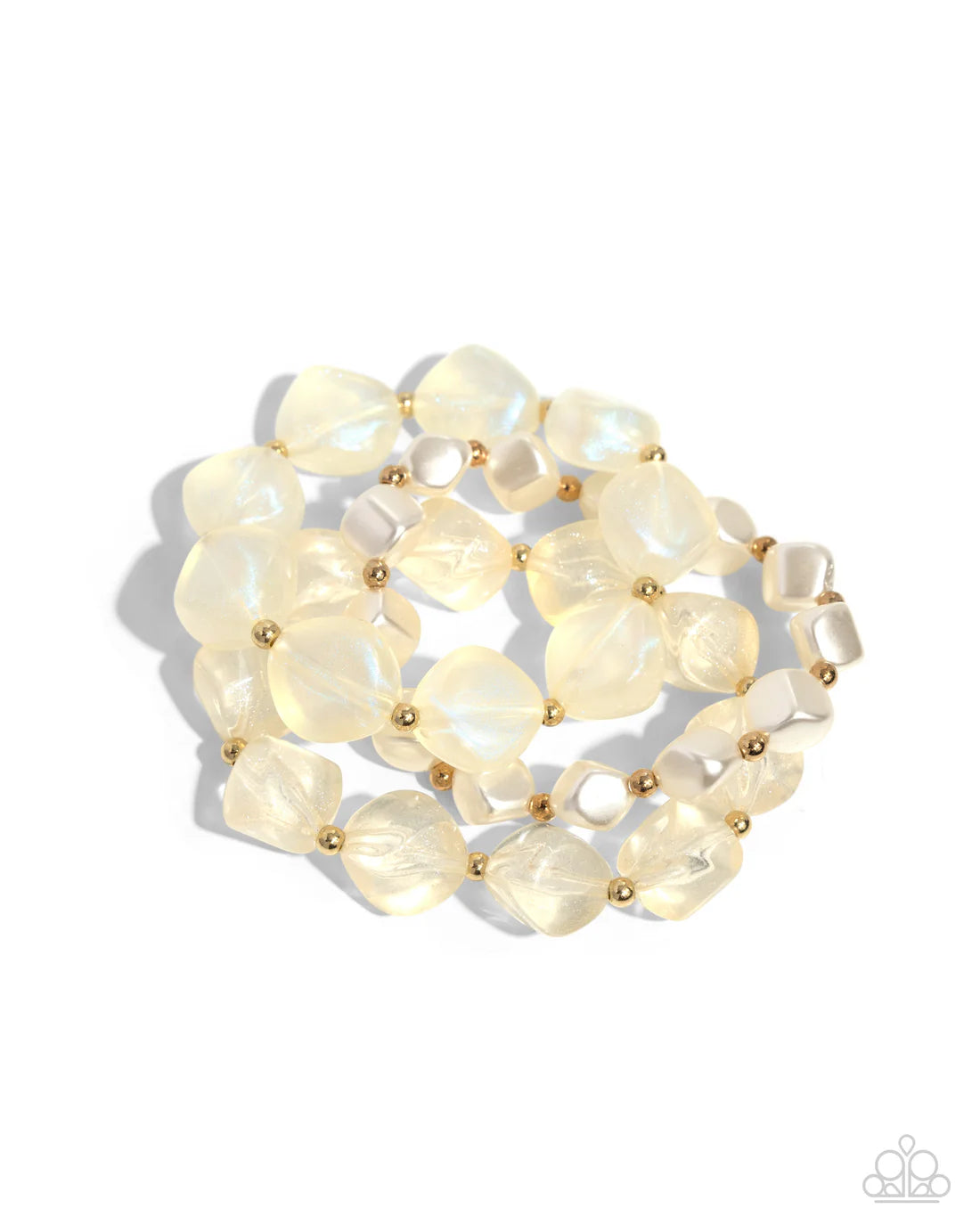 Glittery Gala - Gold ♥ Bracelet