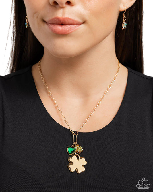 Luck of the Draw - Green ♥ Necklace