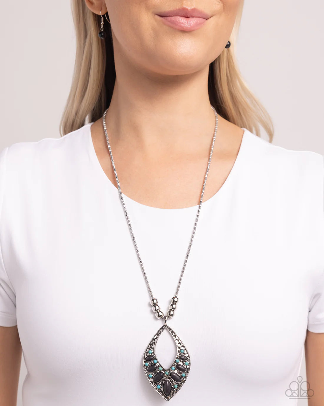 Marquise Melody - Black ♥ Necklace