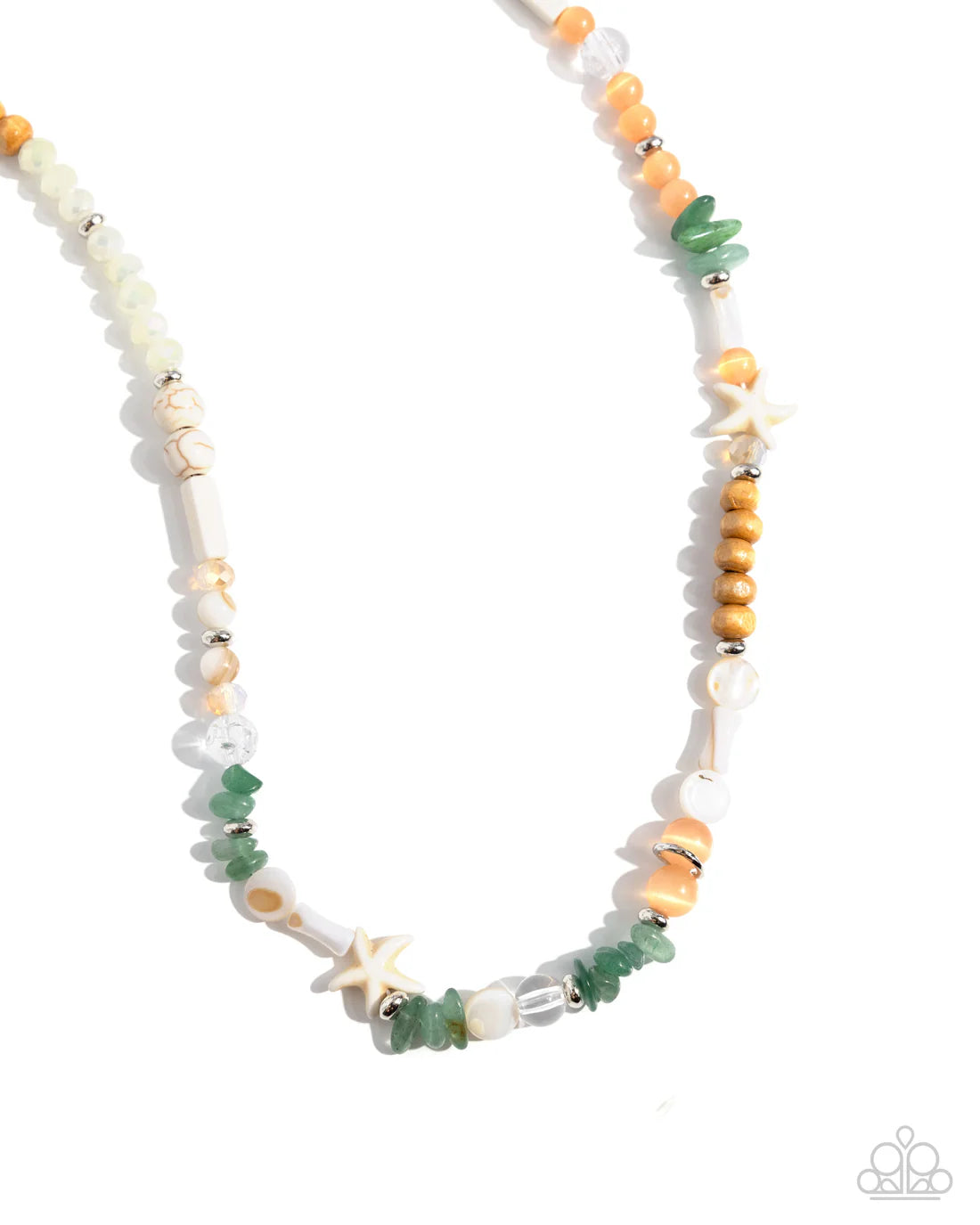 Beachy Beginner - Green ♥ Necklace