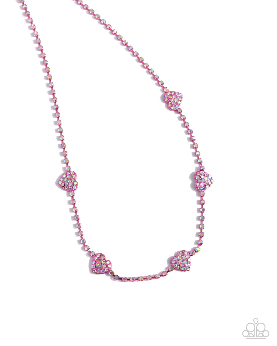 Homecoming Hearts - Pink ♥ Necklace